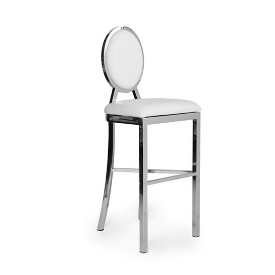 alice silver bar stool rental