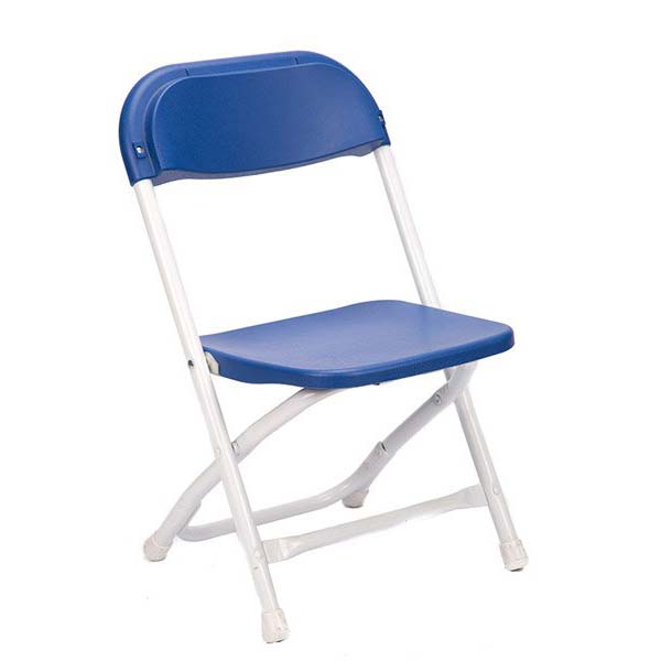 kids blue plastic folding chair