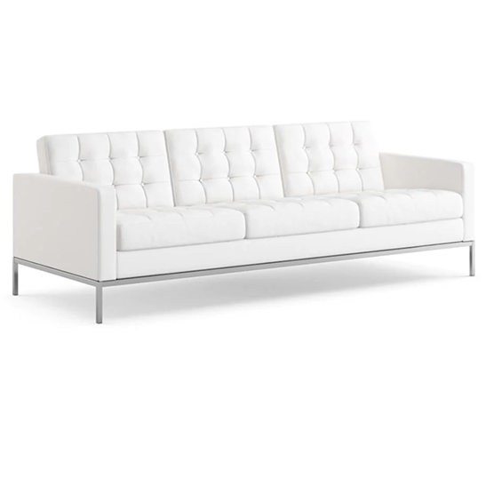 white flow couch for luxury event furniture rentals