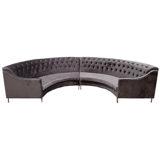 garbo u shaped couch for events