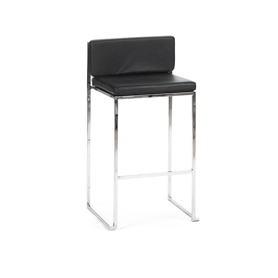 saki cushion black bar stool rental