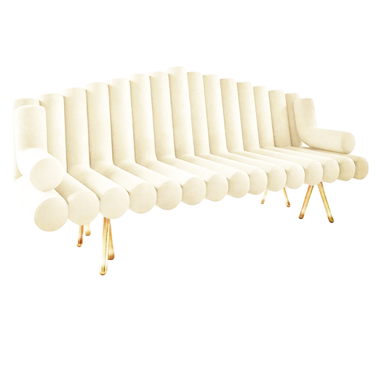 white tocatta sofa