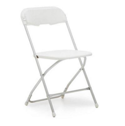 white plastic folding chair rentals