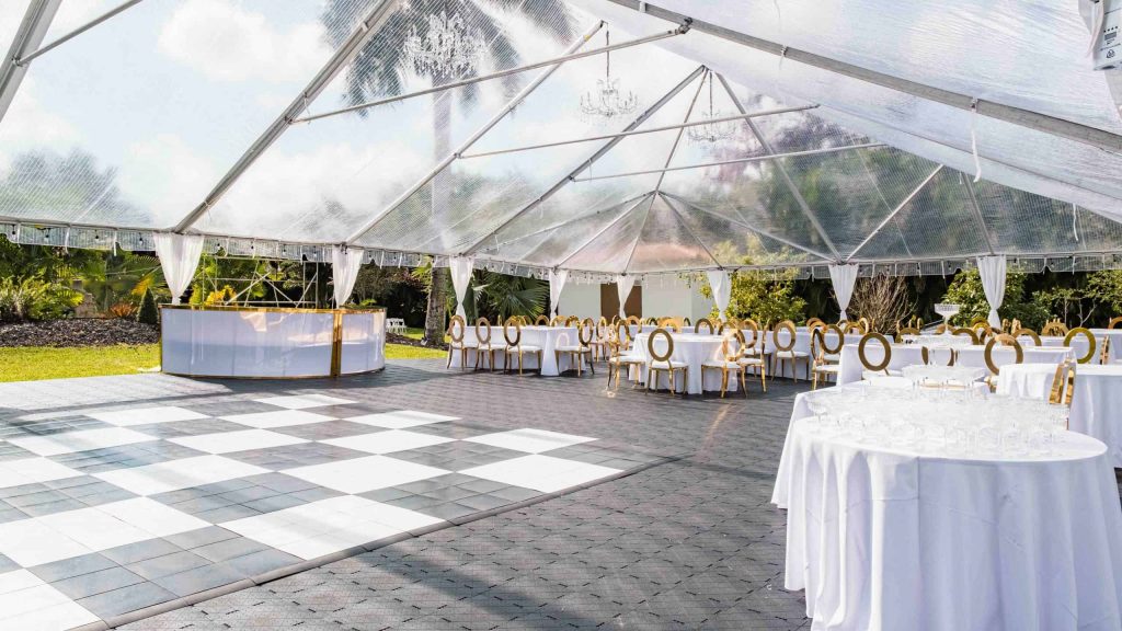 clear top tent rental for weddings