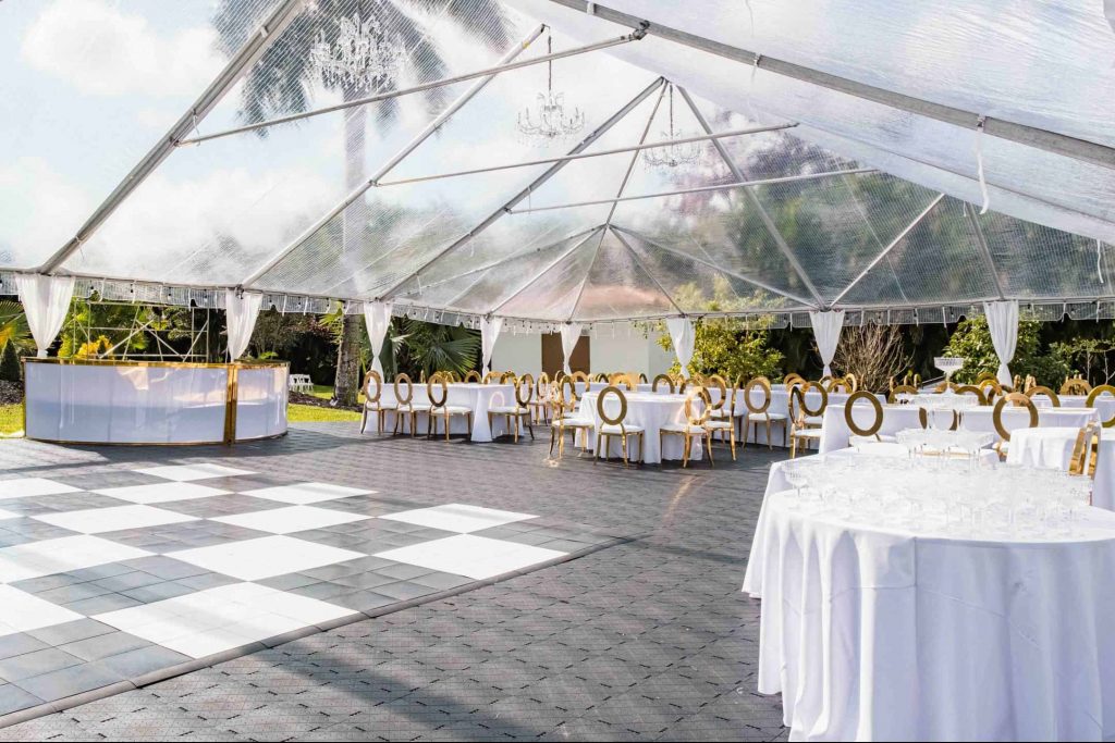 clear top tent rental for weddings