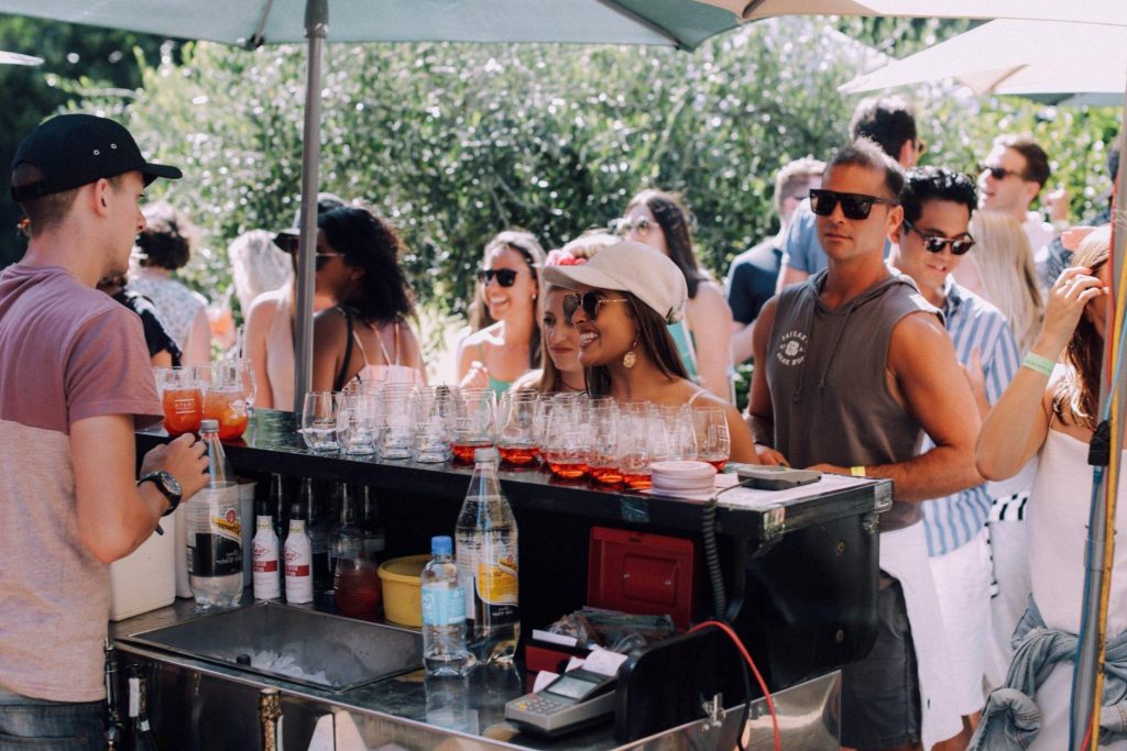 portable bar for events in miami