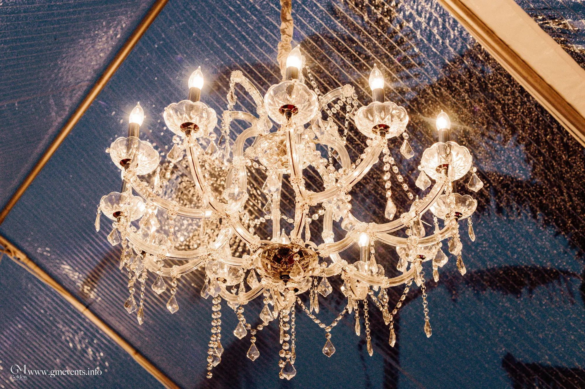 chandelier for tent rentals