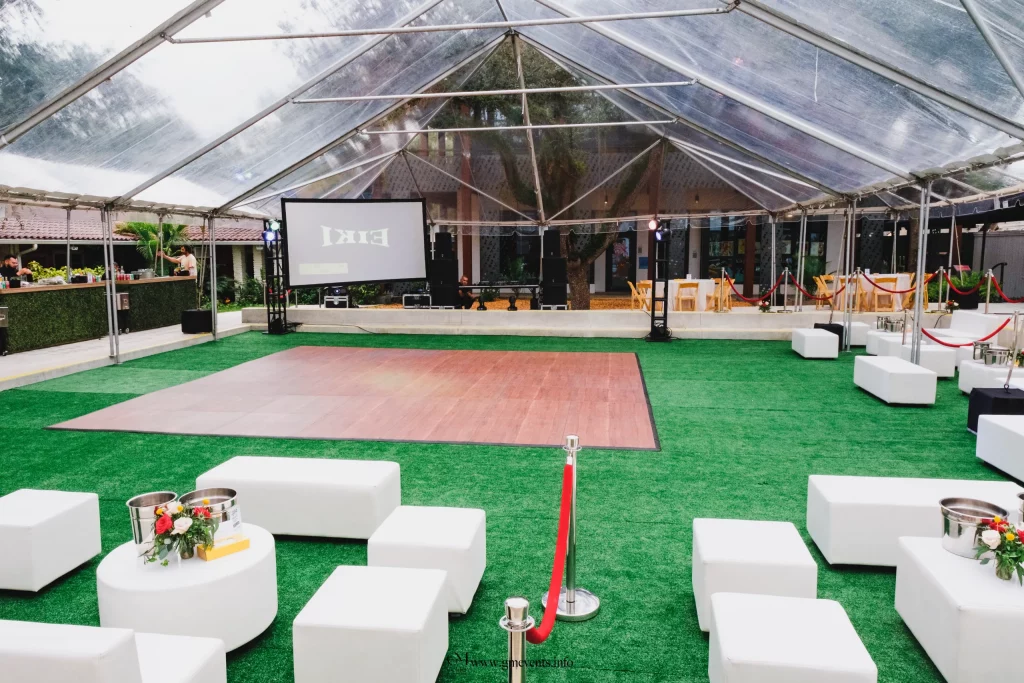 green turf for event floor covering trade show