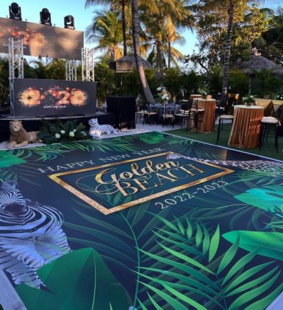 wedding dance floor wrap
