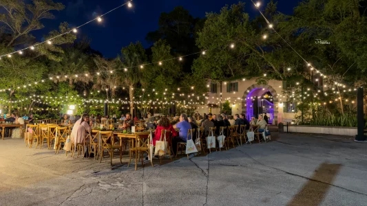 bistro light installation in miami